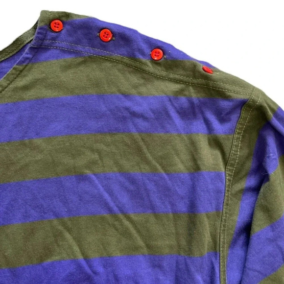 Anne Cole Collection Striped Cotton Romper M - Picture 3 of 4